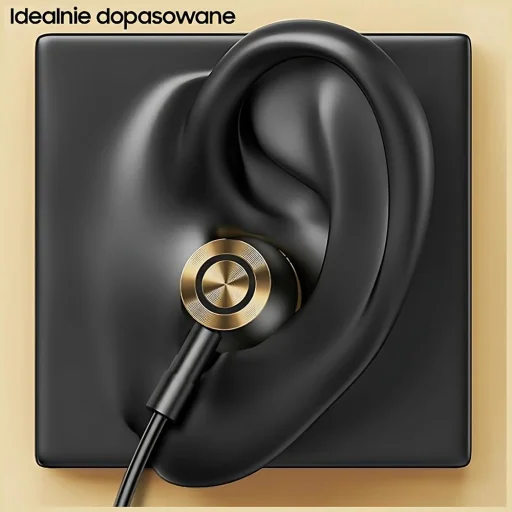 USB-C USAMS Stereo Headphones EP-43 fém sötétzöld, - 5