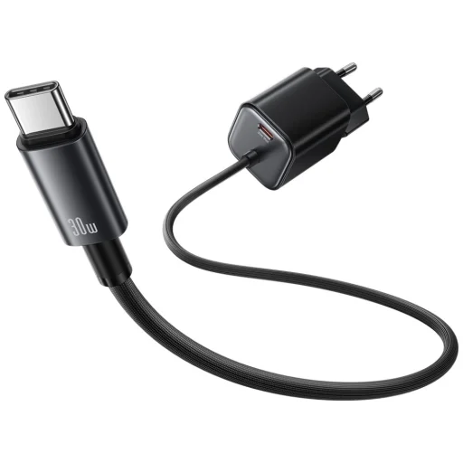 USAMS JC Series CC264 30W GaN Mini Gyors Töltő 2xUSB-C Fehér Fali Töltő - 5