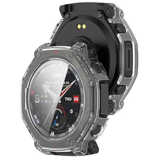 Amazfit T-Rex 3 Pro Techsuit - Defense360 Pro + Képernyővédő - Átlátszó tok - 2