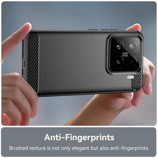 Xiaomi 15T Fekete Techsuit - Carbon Silicone tok - 4