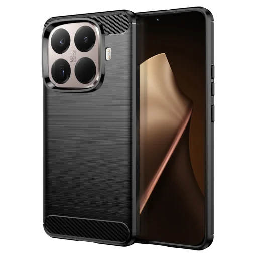 Xiaomi 15T Pro Fekete Techsuit - Carbon Silicone tok - 1