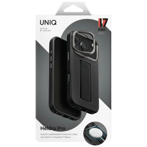 Uniq Heldro Pro Magclick Töltő tok iPhone 17 Pro-hoz - Fekete tok - 6