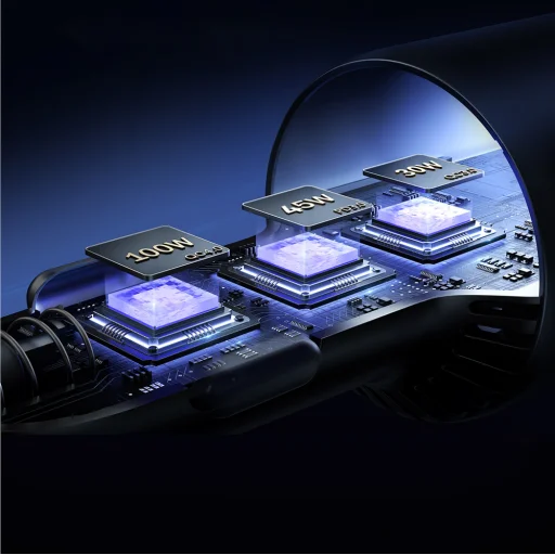 Joyroom JR-CCN07 145W Autós Töltő 2xUSB-C USB-A + 100W USB-C Kábel - Sötétszürke - 7