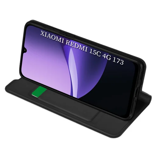 Xiaomi Redmi 15C 4G / Poco C85 4G Techsuit Magskin Book - Fekete tok - 2