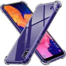 Samsung Galaxy A10 Dymovo čierna Techsuit - Nárazuvzdorné priehľadné silikónové puzdro