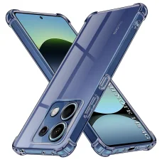 Xiaomi Redmi Note 14S Smoke Black Techsuit - ütésálló átlátszó szilikon tok