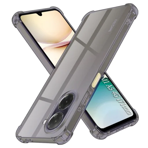 Xiaomi Redmi A5 4G (Standard) Smoke Black Techsuit - Shockproof Clear Silicone tok - 1