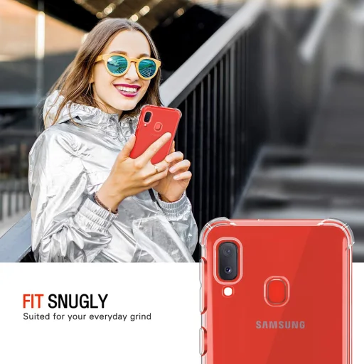 Samsung Galaxy A20e Techsuit Shockproof Clear Silicone - Átlátszó tok - 5