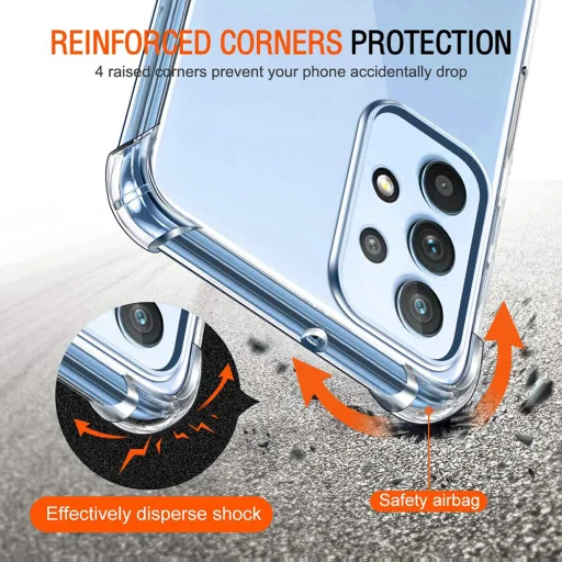 Samsung Galaxy A32 4G Techsuit - Shockproof Clear Silicone - Átlátszó tok - 6