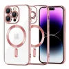 iPhone 14 Pro Max Techsuit Luxury Crystal MagSafe - Pink tok