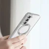 Samsung Galaxy S21 FE 5G - Luxus Kristály Techsuit MagSafe - Ezüst tok - 5