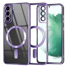 Samsung Galaxy S22 Plus 5G Light Purple Techsuit - Luxury Crystal MagSafe tok