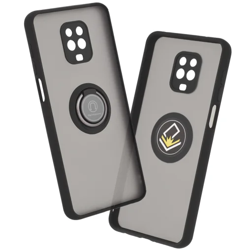 Xiaomi Redmi Note 9S / Note 9 Pro / Note 9 Pro Max Techsuit Glinth Fekete tok - 1