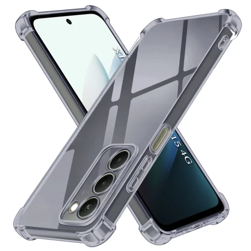 Xiaomi Redmi 15 4G / Redmi 15 5G Smoke Black Techsuit - Shockproof Clear Silicone tok - 1