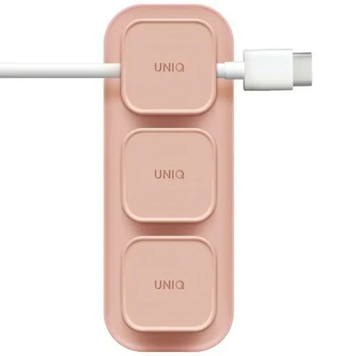 UNIQ Pod Mag mágneses kábelrendező + alap blush rózsaszín - 1