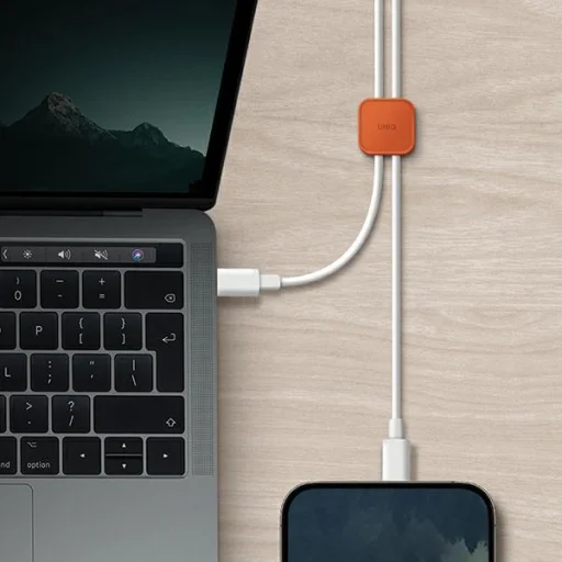 UNIQ Pod öntapadós kábelrendező 8 db terrakotta narancs - 4