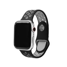 Apple Watch 38/40/41 mm Beline szilikon sport szíj fekete/szürke