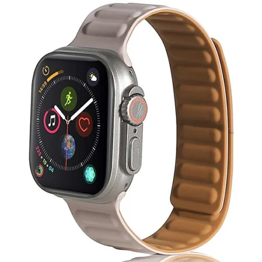 Apple Watch Beline Mágneses szíj 42/44/45/49mm szürke/keki - 1