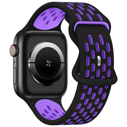 Apple Watch Beline New Sport Silicone szíj 42/44/45/49mm Fekete/Lila - 1