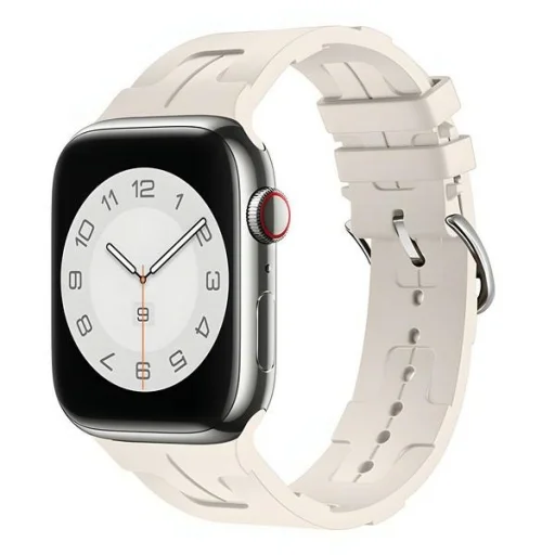 Apple Watch Beline Szilikon Ultra Szíj 42/44/45/49mm Bézs/Csillagfény Doboz - 1