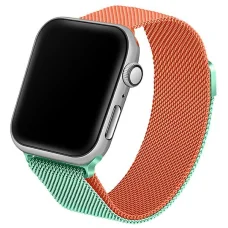 Apple Watch 38/40/41 mm Beline Acélszíj Zöld/Narancs