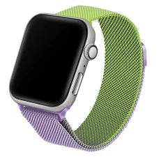 Beline Apple Watch acélszíj 42/44/45/49 mm – zöld/lila