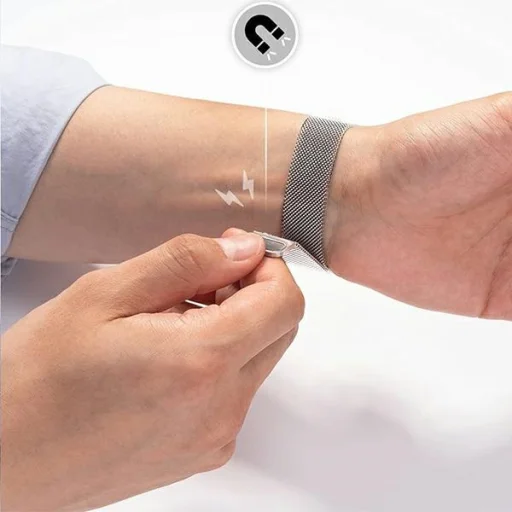 Apple Watch 42/44/45 mm Mercury Mesh szíj ezüst - 5