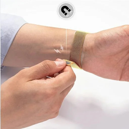 Apple Watch 42/44/45 mm Mercury Mesh szíj arany - 4