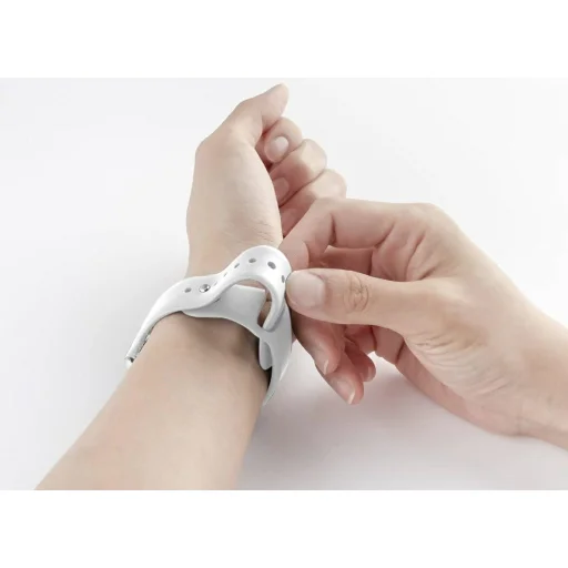 Apple Watch 42/44/45 mm Mercury szilikon szíj fehér - 4