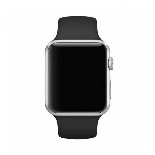 Apple Watch 38/40/41 mm Mercury szilikon szíj fekete - 2