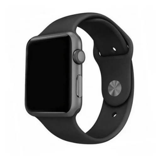 Apple Watch 38/40/41 mm Mercury szilikon szíj fekete - 1