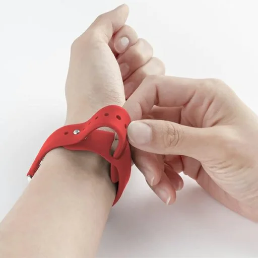 Apple Watch 42/44/45 mm Mercury Szilikon Szíj piros - 4