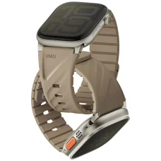 Apple Watch 40/41/42/44/45/46/49mm UNIQ Fluo Mágneses szíj bézs