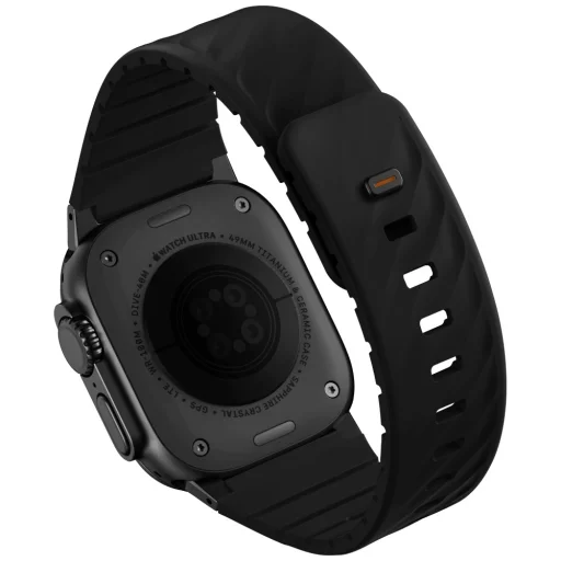 Apple Watch UNIQ Fluo 49/46/45/44/42/41/40mm Mágneses fekete szíj - 2