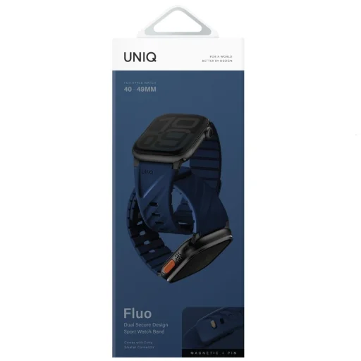 Apple Watch UNIQ Fluo mágneses szíj kék - 4