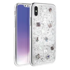iPhone XS MAX UNIQ Lumence Clear perivvinkle ezüst tok