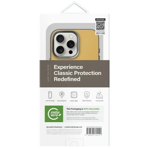 iPhone 16 Pro UNIQ Lyden DS tok sárga-szürke - 7