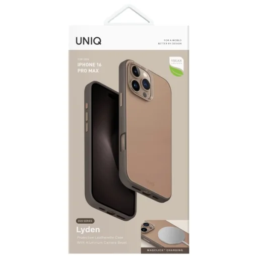 iPhone 16 Pro Max UNIQ Lyden DS tok barna-kovaszürke - 6