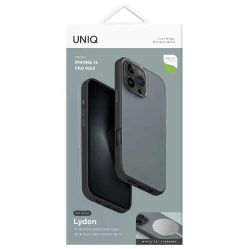 iPhone 16 Pro Max UNIQ Lyden DS tok kék-fekete - 6