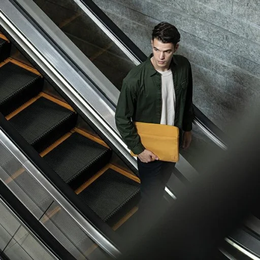 UNIQ Vienna laptop táska 14" indigókék vízálló RPET - 5