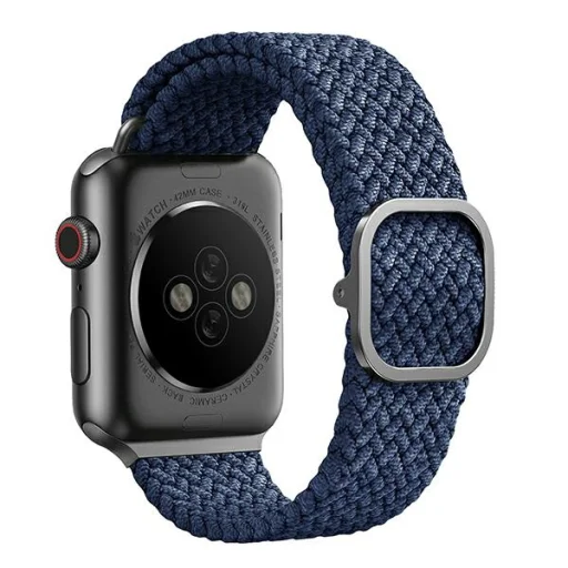 Apple Watch 38/40/41 mm UNIQ Aspen Fonott szíj oxford kék - 3