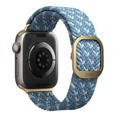Apple Watch 38/40/41 mm UNIQ Aspen Szíj Braided DE kék - 2