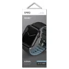 Apple Watch Series 1-8/SE1/2/3/Ultra1/2/3 42/44/45/49mm UNIQ Linus szíj Airosoft Szilikon fekete thumbnail
