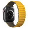 Apple Watch 1/2/3/4/5/6/7/8/9/SE/SE2/SE3/Ultra/Ultra 2/Ultra 3 42/44/45/49mm UNIQ Revix kétoldalas mágneses szíj mustár thumbnail