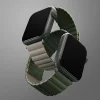 Apple Watch Series 1-8/SE1/2/3/Ultra1/2/3 42/44/45/49mm UNIQ Revix Kétszínű mágneses szíj zöld-sötétszürke thumbnail