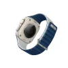 Apple Watch Series 1/2/3/4/5/6/7/8/9/SE/SE2/SE3/Ultra/Ultra2 42/44/45/49mm UNIQ Strap Revix Evo sötétkék-szürke thumbnail