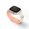 Apple Watch Series 1/2/3/4/5/6/7/8/9/SE/SE2/SE3/Ultra1/2 42/44/45/49mm UNIQ Revix Evo szíj rózsaszín-fehér thumbnail