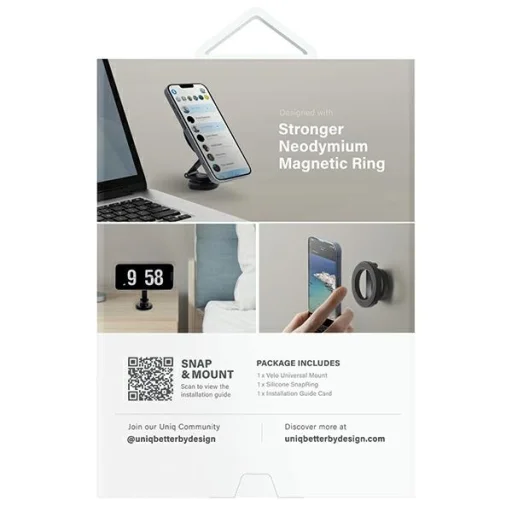 UNIQ Velo univerzális mágneses tartó fekete/éjfekete - 10