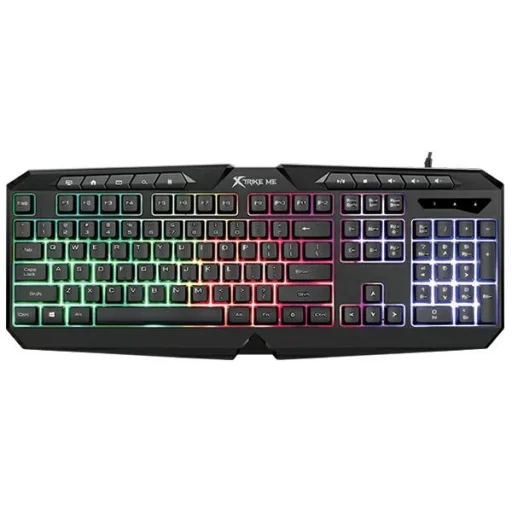 XTRIKE ME 4 az 1-ben Kombó CMX-410 EN Fejhallgató + Billentyűzet + Egér + Egérpad Fekete - 2