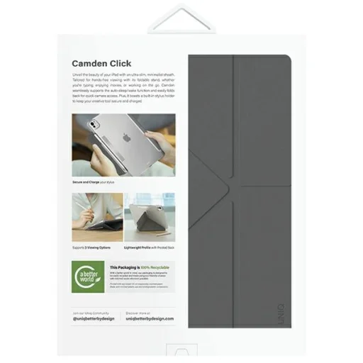 iPad Pro 13" (2024) UNIQ Camden Click tok szürke/rhino szürke - 8